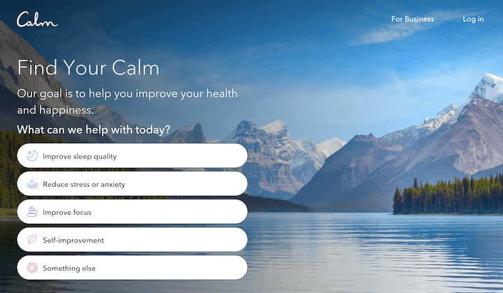 Best Meditation Apps - Calm App