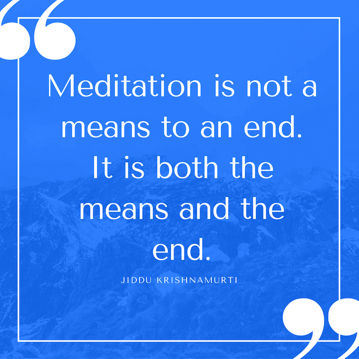 Krishnamurti Meditation Quotes