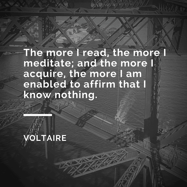 Voltaire Meditation Quotes